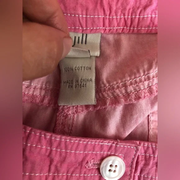 J.Jill Women’s Pink Cotton Shorts Size 14 Petite - Picture 6 of 6
